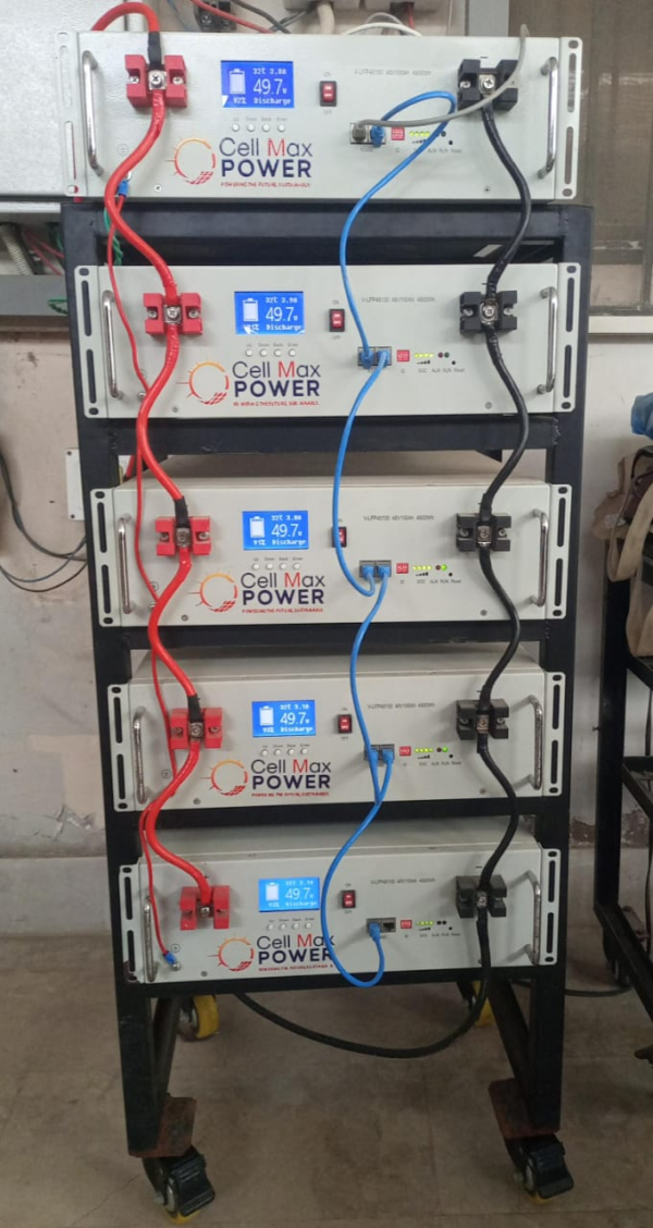 Cell Max Power commercial lithium battery installation