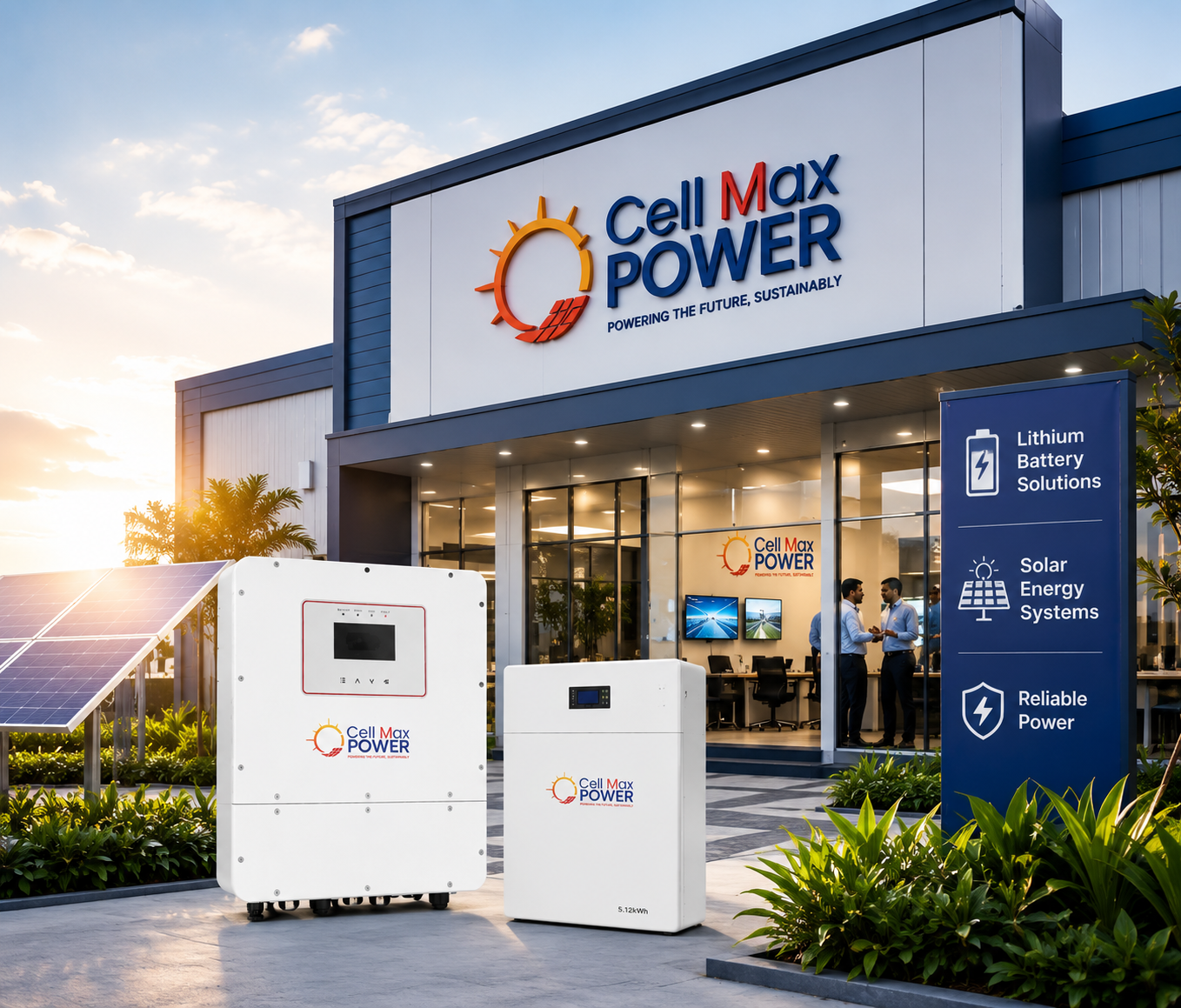 Cell Max Power lithium battery and solar energy solutions