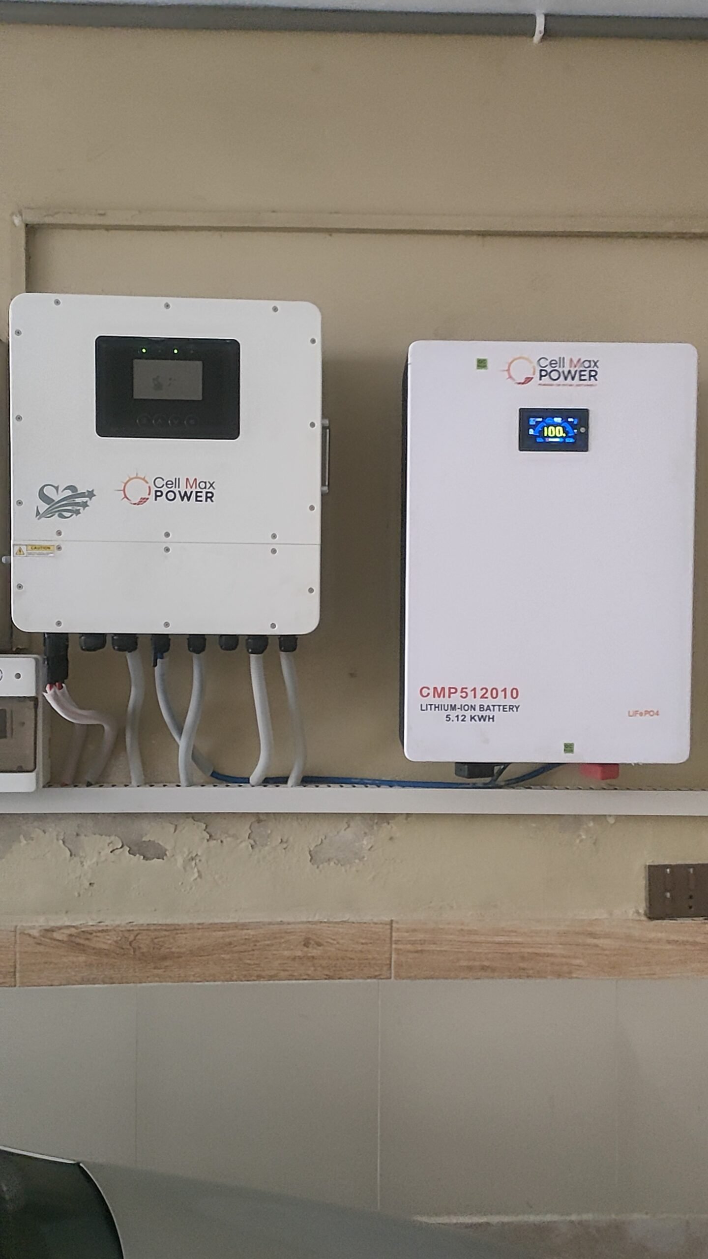 Cell Max Power residential lithium battery installation